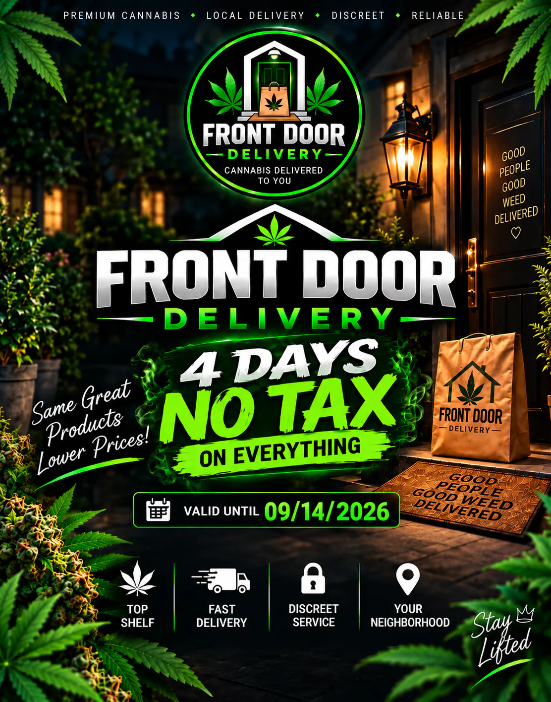 Front Door Delivery - Arden listing banner