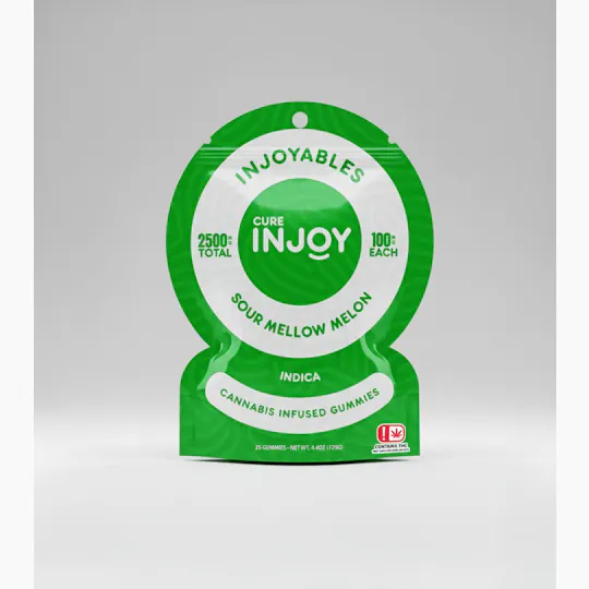 Cure Injoy - Injoyables | Sour Mellow Melon | 2500mg | 25ct | 100mg/ea - 1