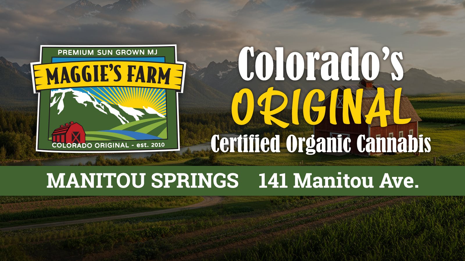 Maggies Farm Manitou Springs listing banner