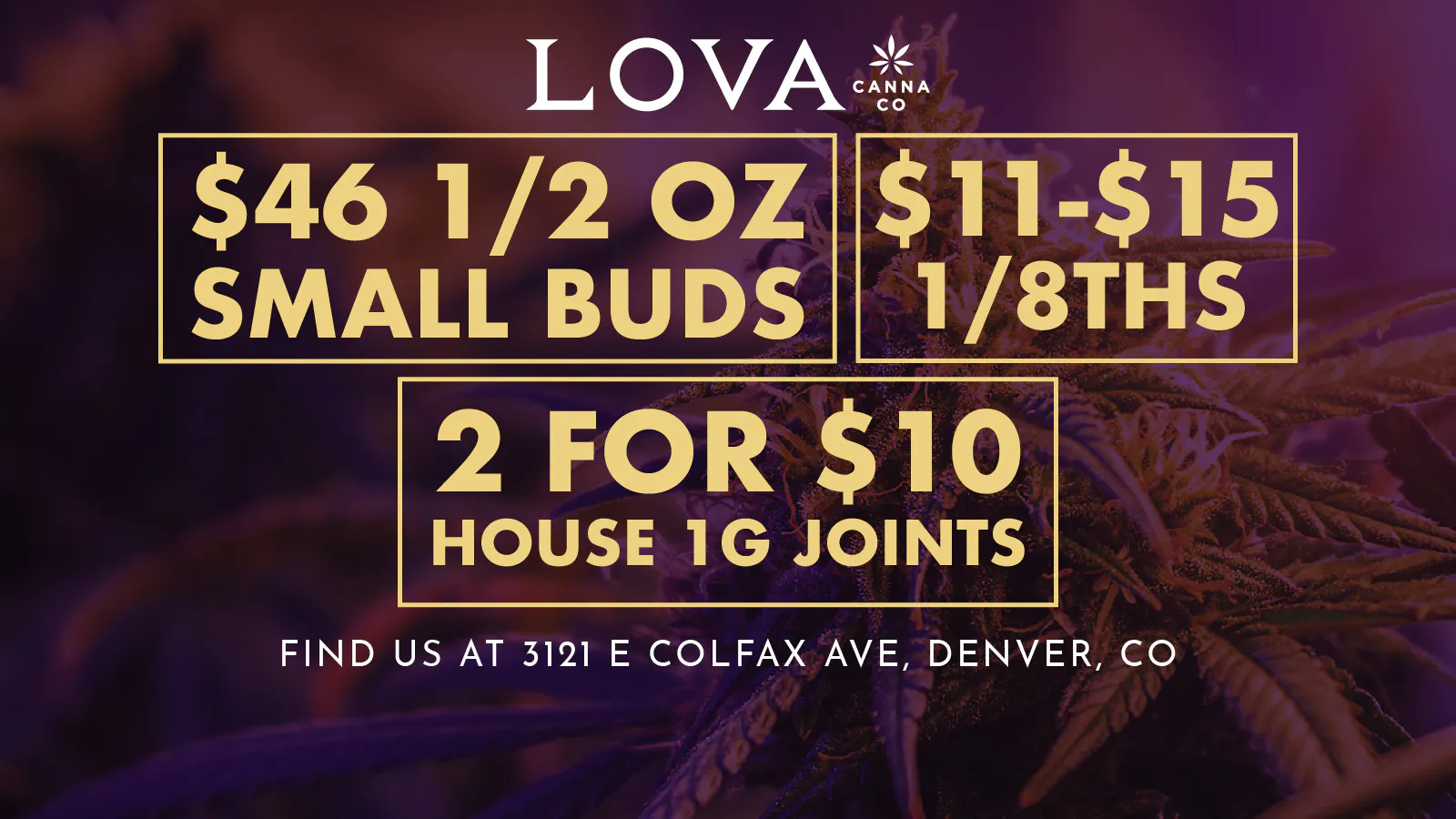 LOVA Colfax listing banner