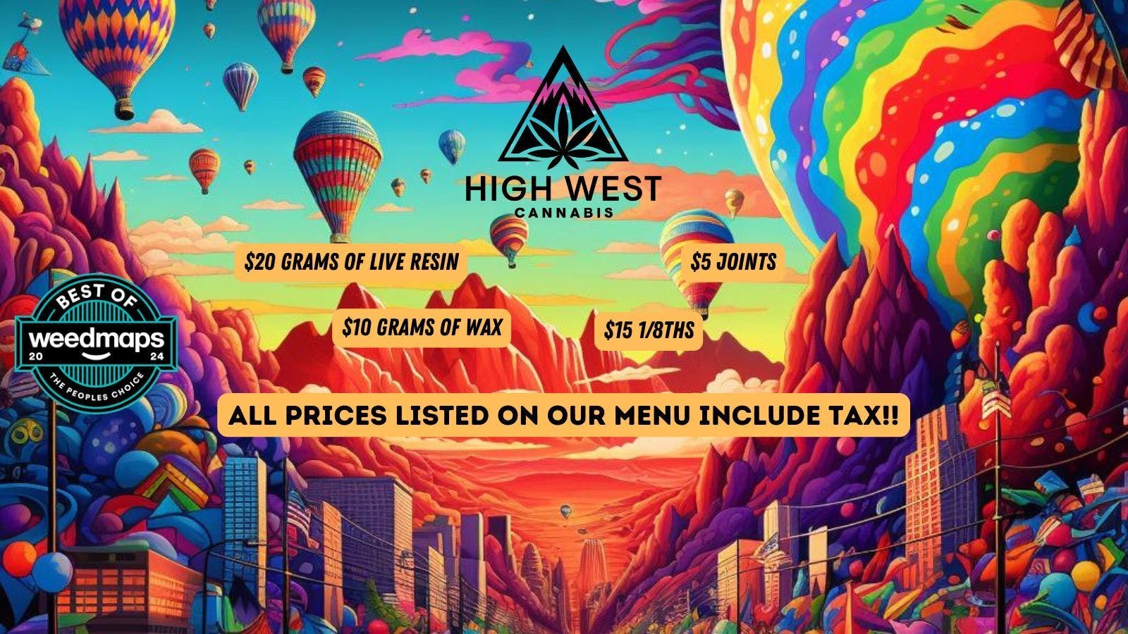High West Cannabis listing banner