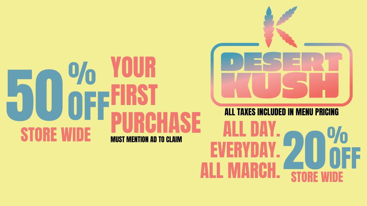 Desert Kush listing banner