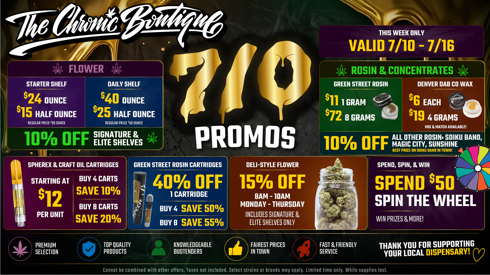 The Chronic Boutique - Pikes Peak listing banner