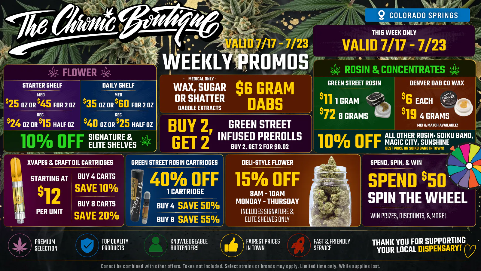 The Chronic Boutique - Pikes Peak listing banner