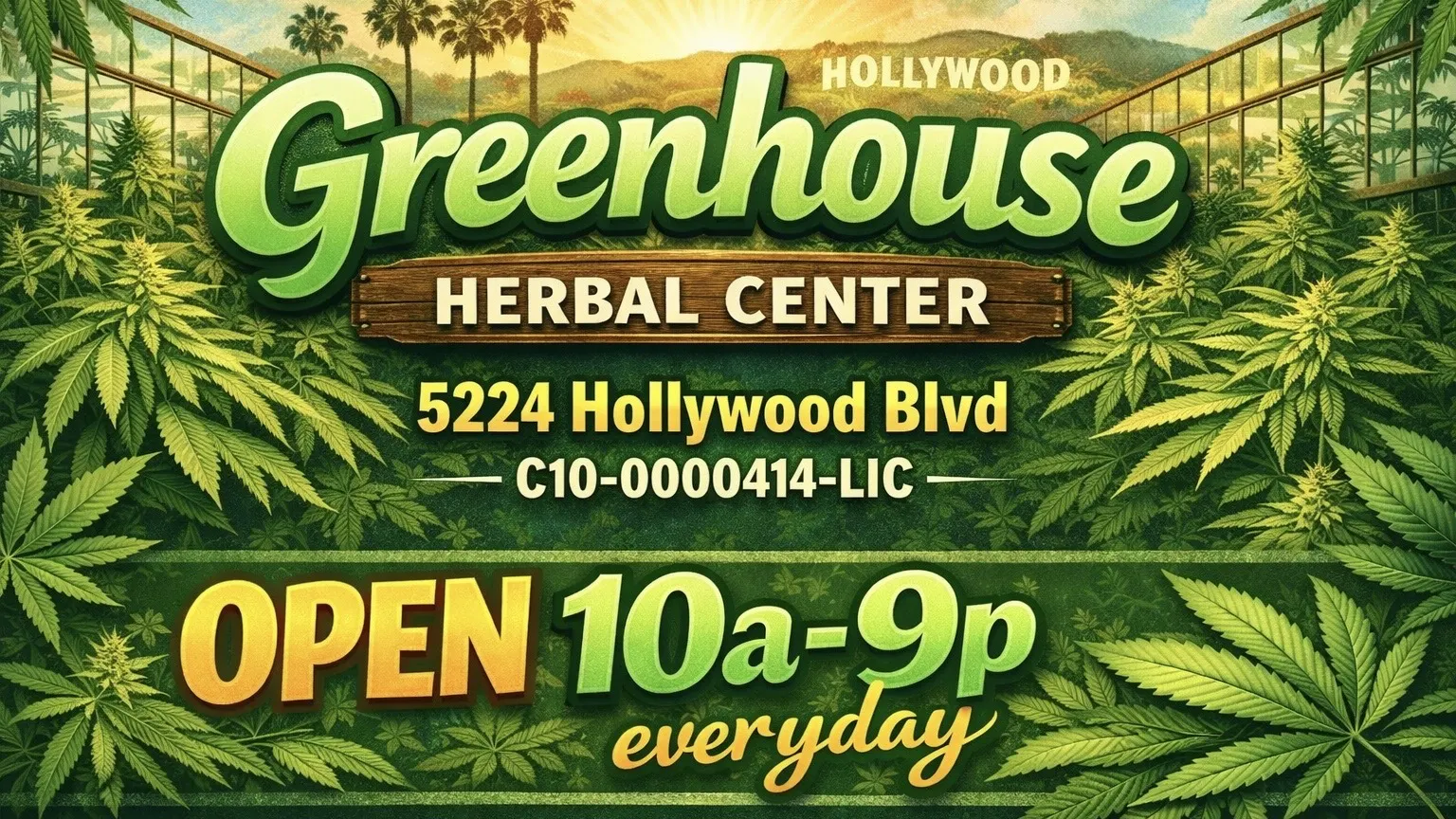 Greenhouse Herbal Center listing banner