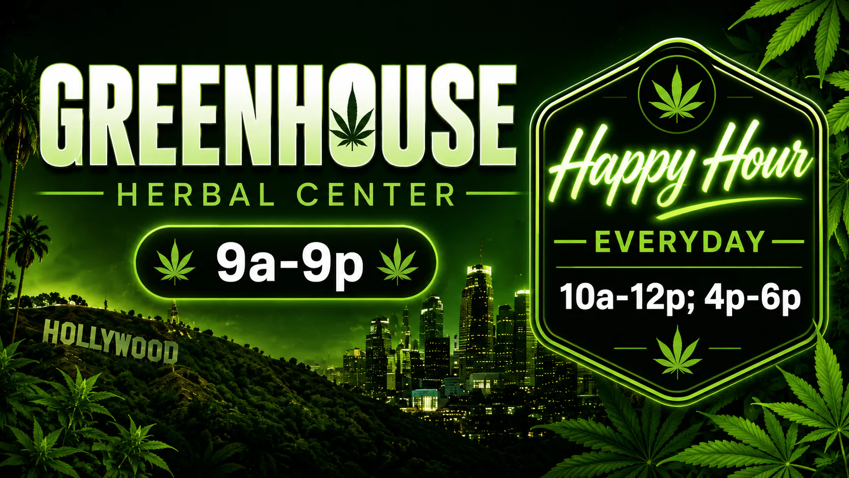 Greenhouse Herbal Center listing banner