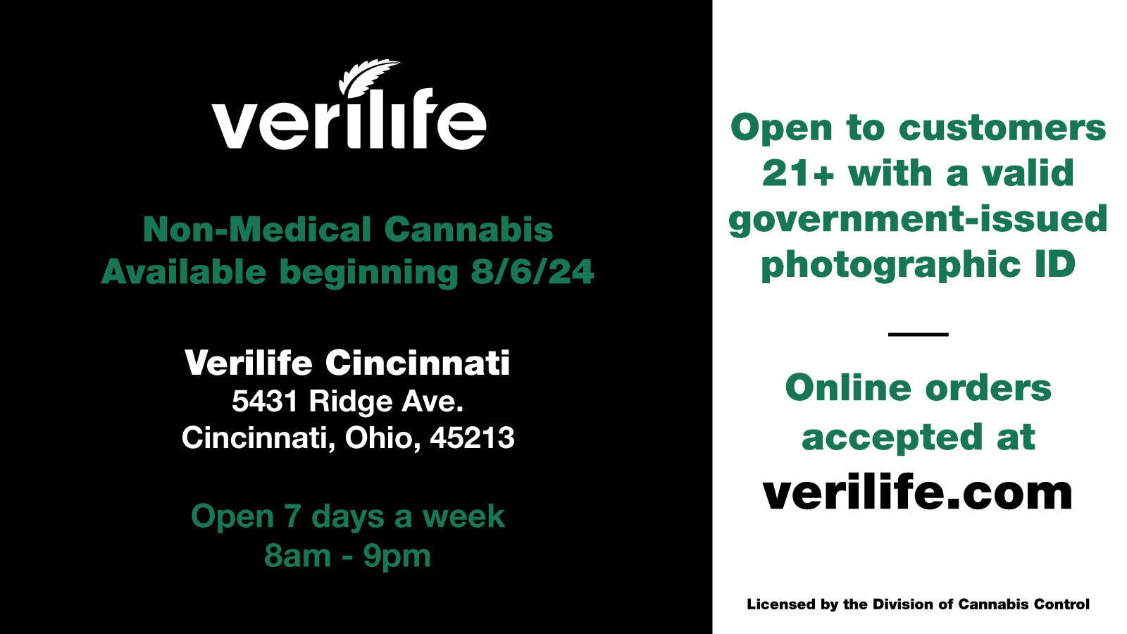 Verilife - Cincinnati listing banner