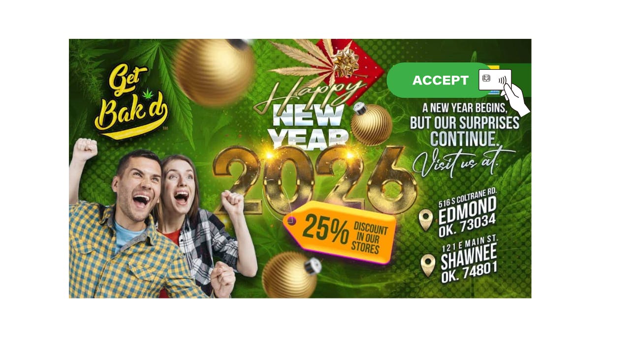 Get Bak'd Weed Dispensary Oklahoma City listing banner