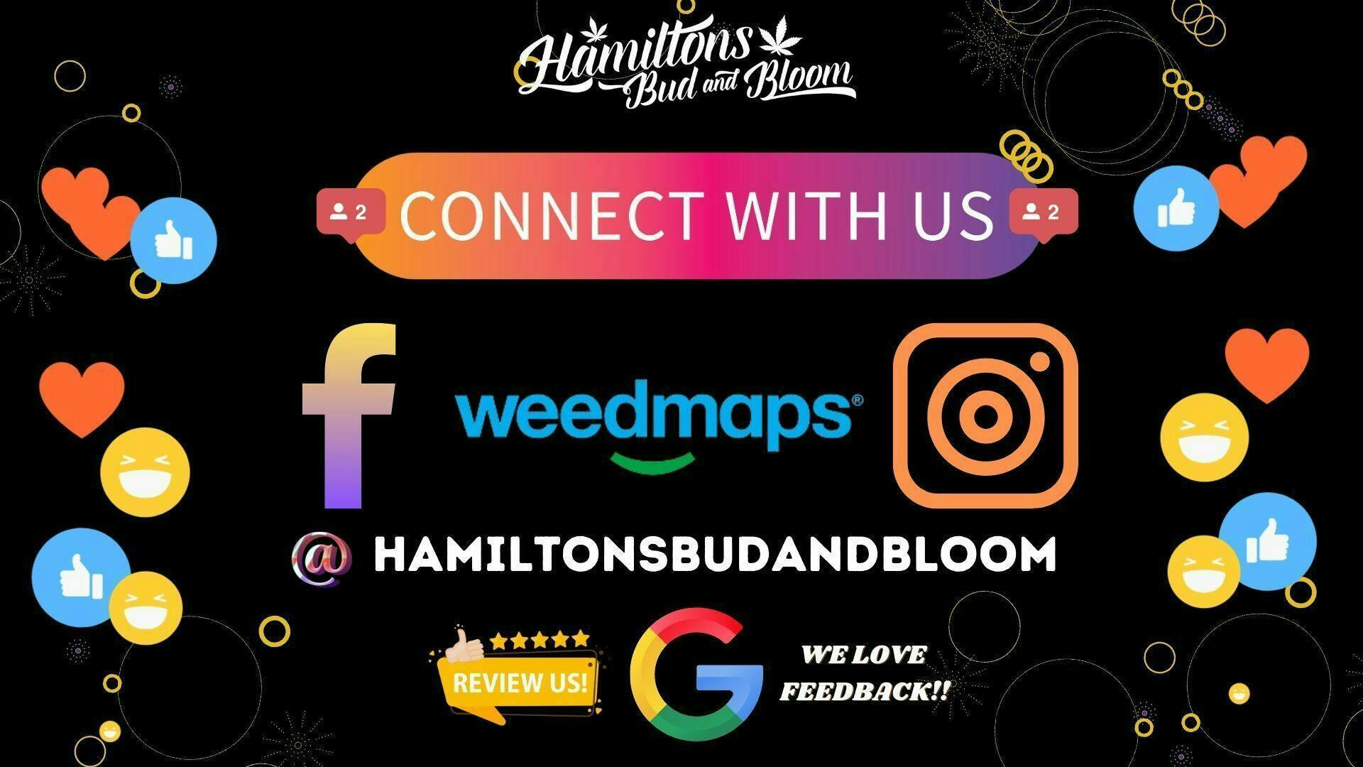 Hamiltons Bud & Bloom - 24/7 & Drive Thru! listing banner
