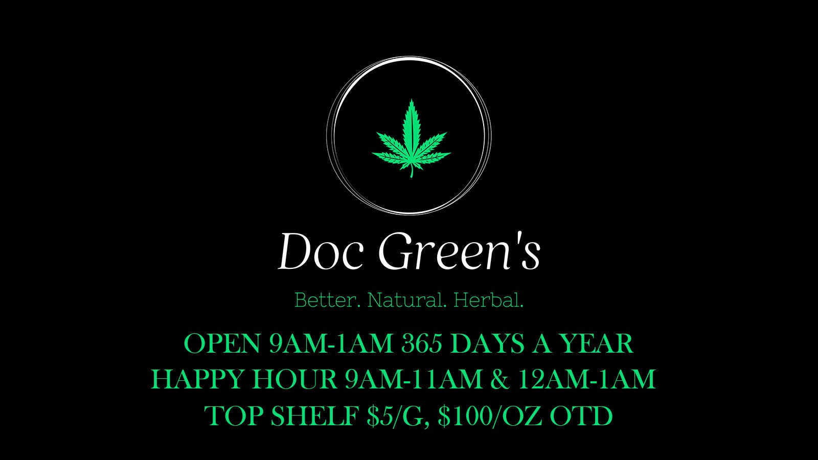 Doc Green's listing banner