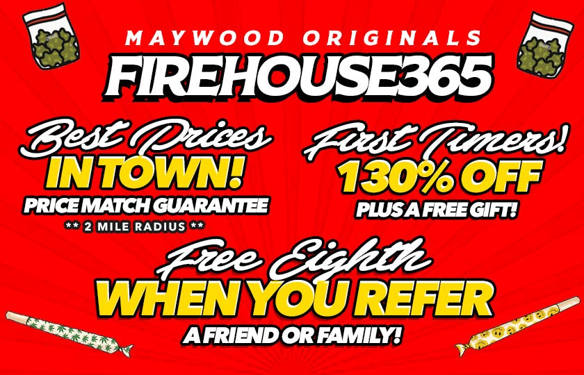 Firehouse365 Maywood Weed Dispensary listing banner