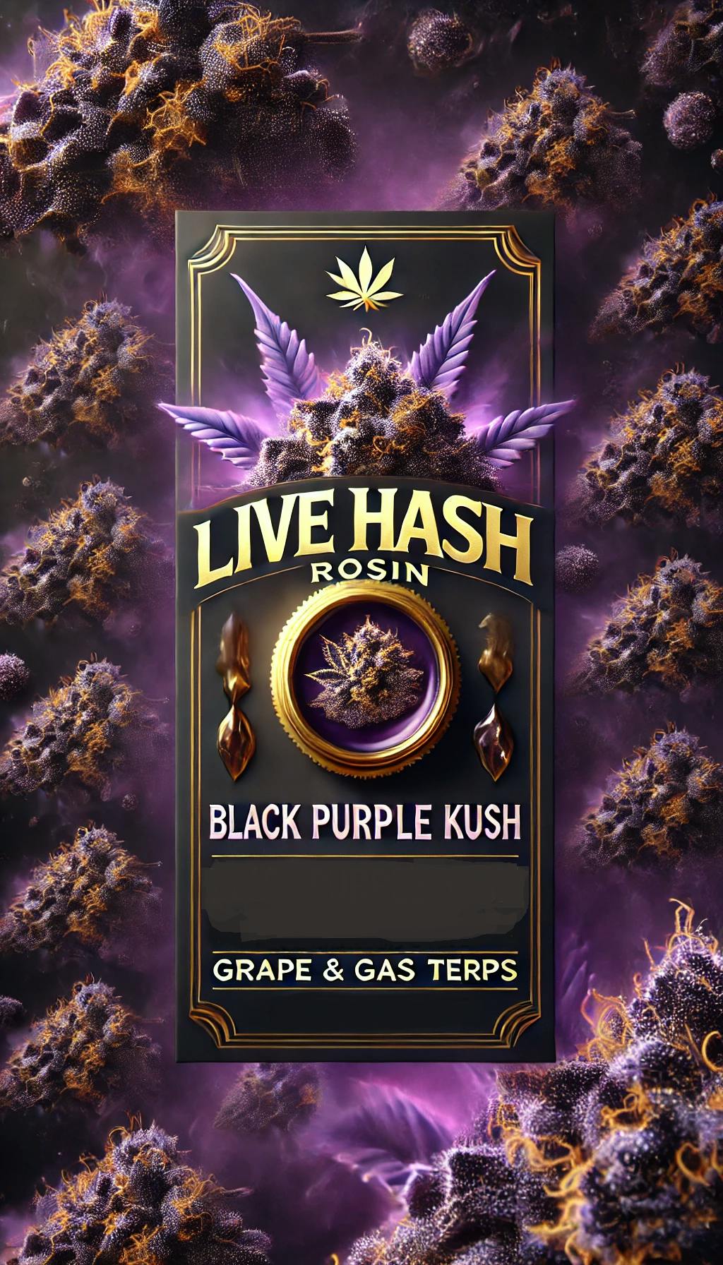 Black Purple Kush listing banner
