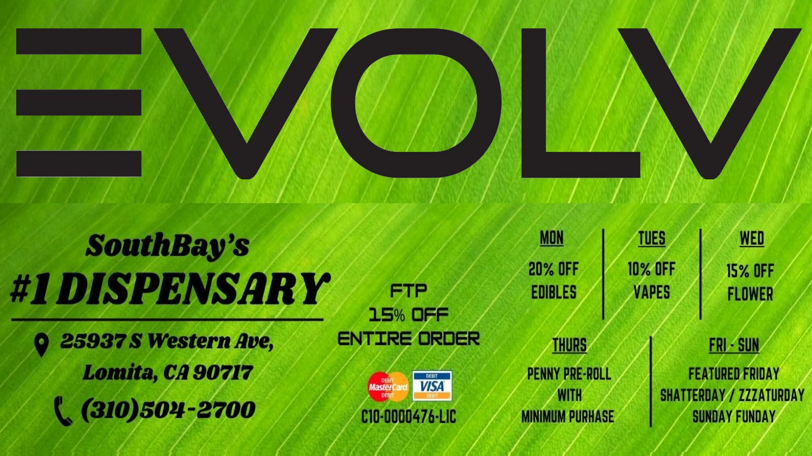 EVOLV Cannabis listing banner