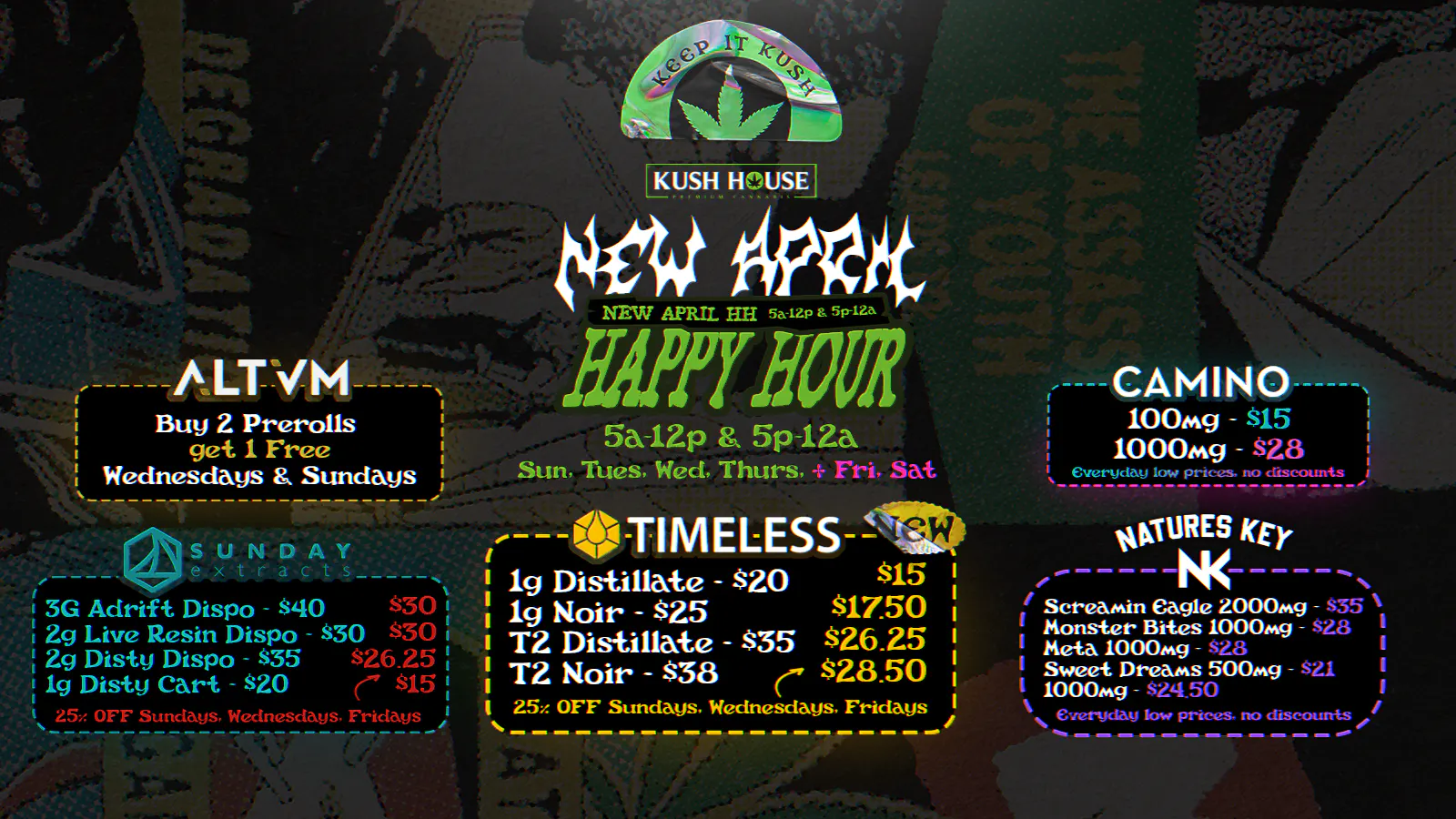 Kush House - 24 Hours Never Closed! - Classen listing banner