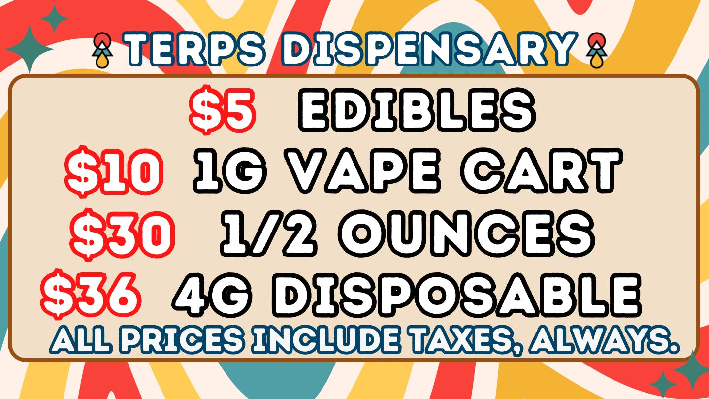 Terps Dispensary Pueblo listing banner