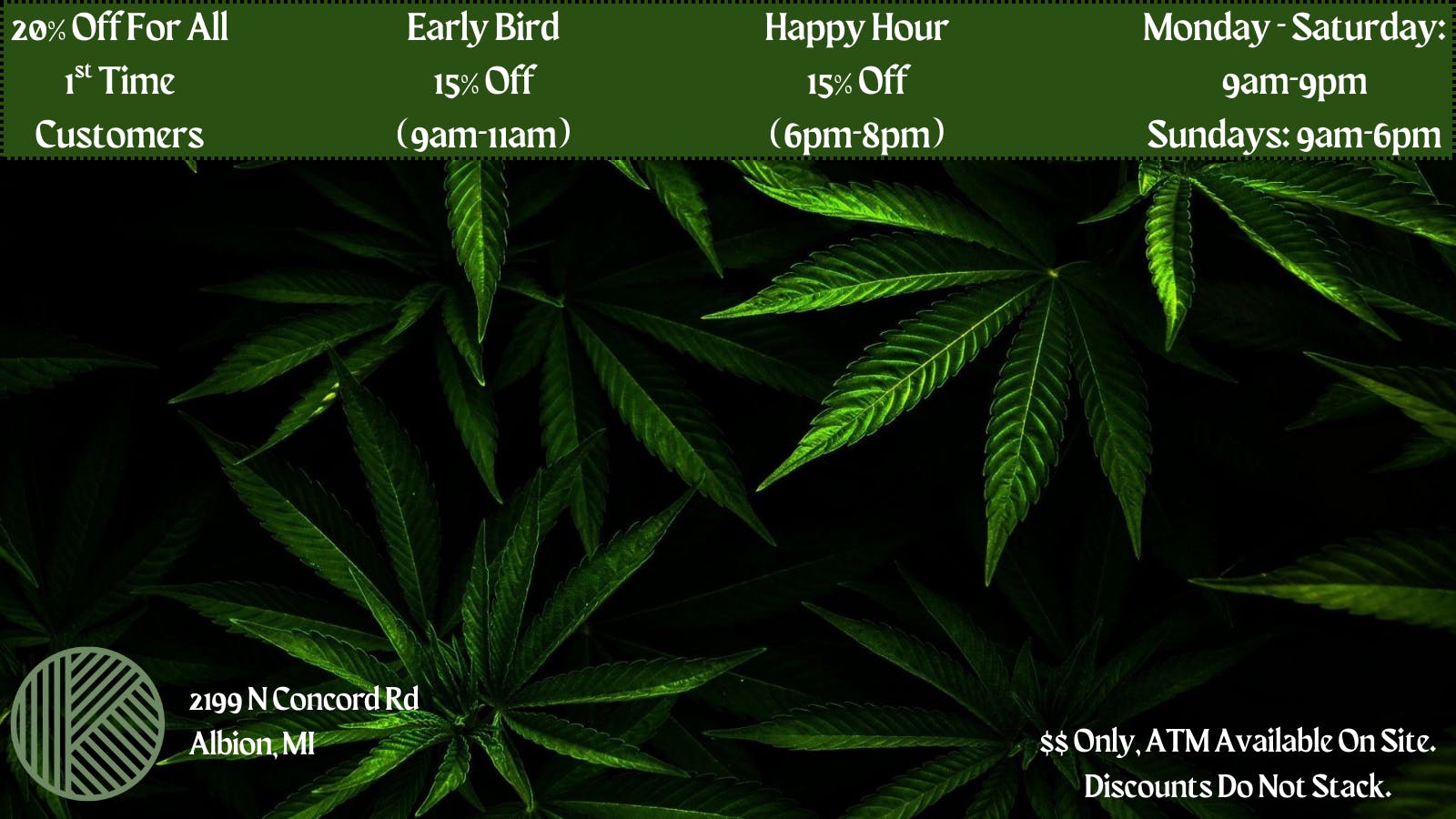 Kinship Cannabis Co- Albion listing banner