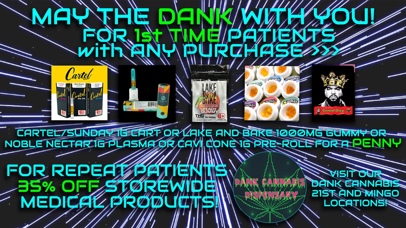 DANK CANNABIS DISPENSARY - E. 21st listing banner