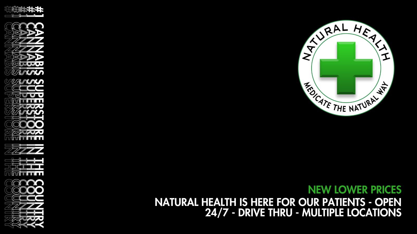Roland Natural Health (Drive Thru 24/7) listing banner