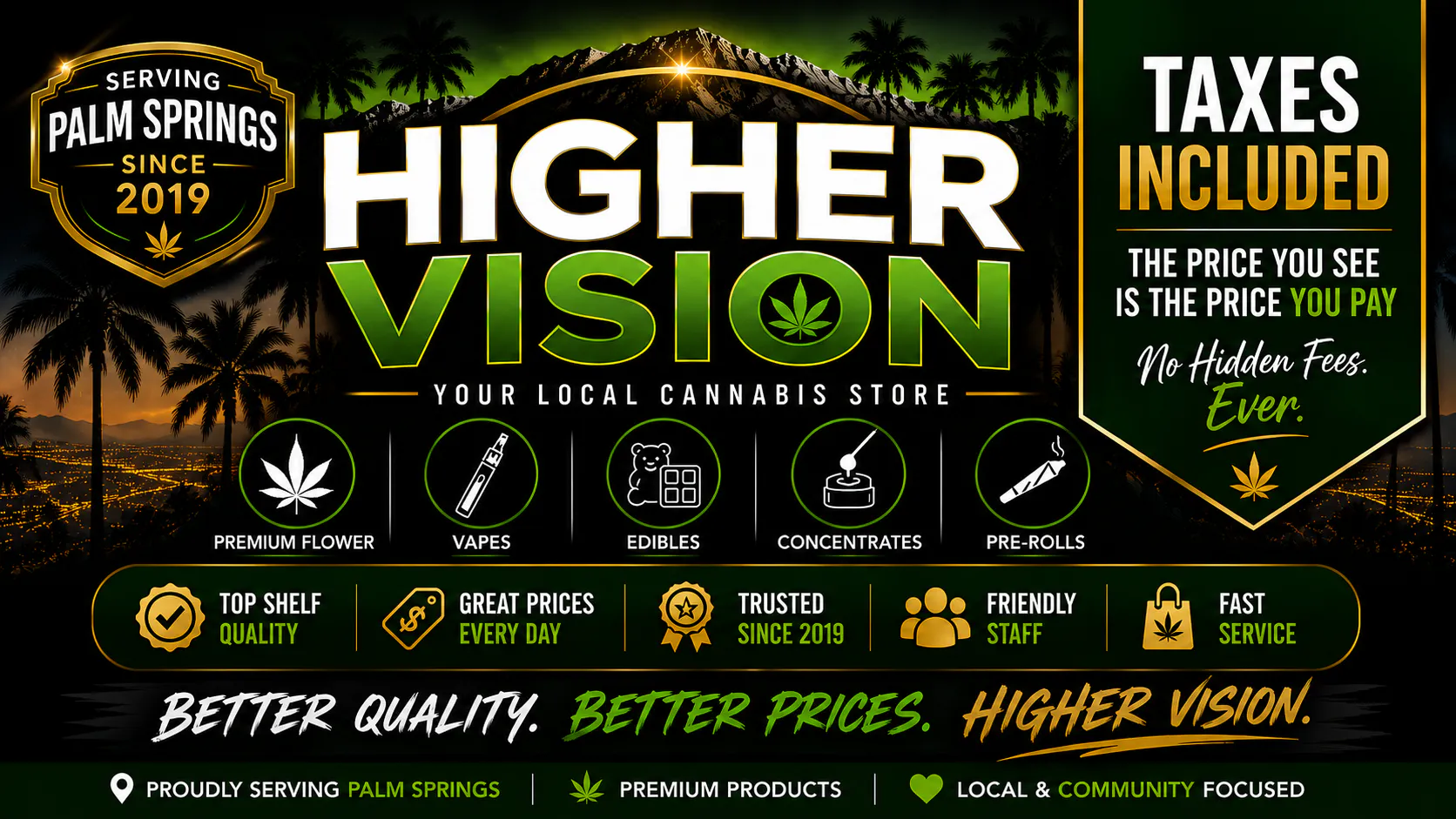 Higher Vision listing banner
