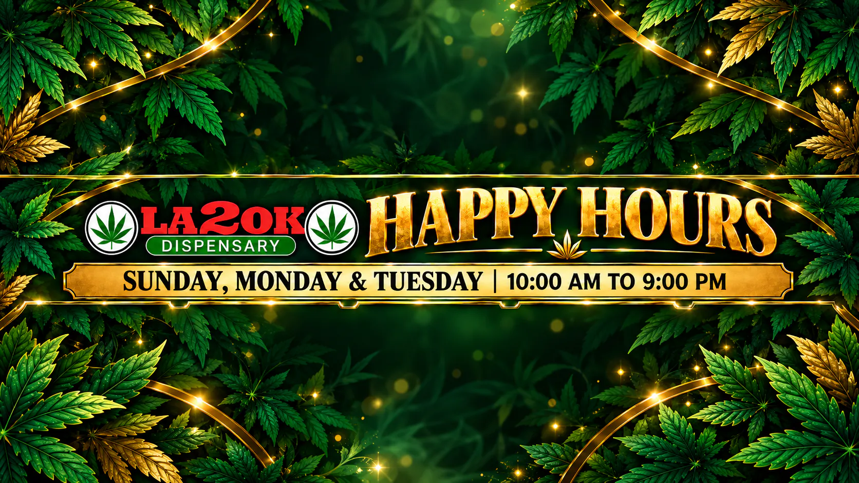 LA 2 OK Dispensary (Open 8am-12am) listing banner