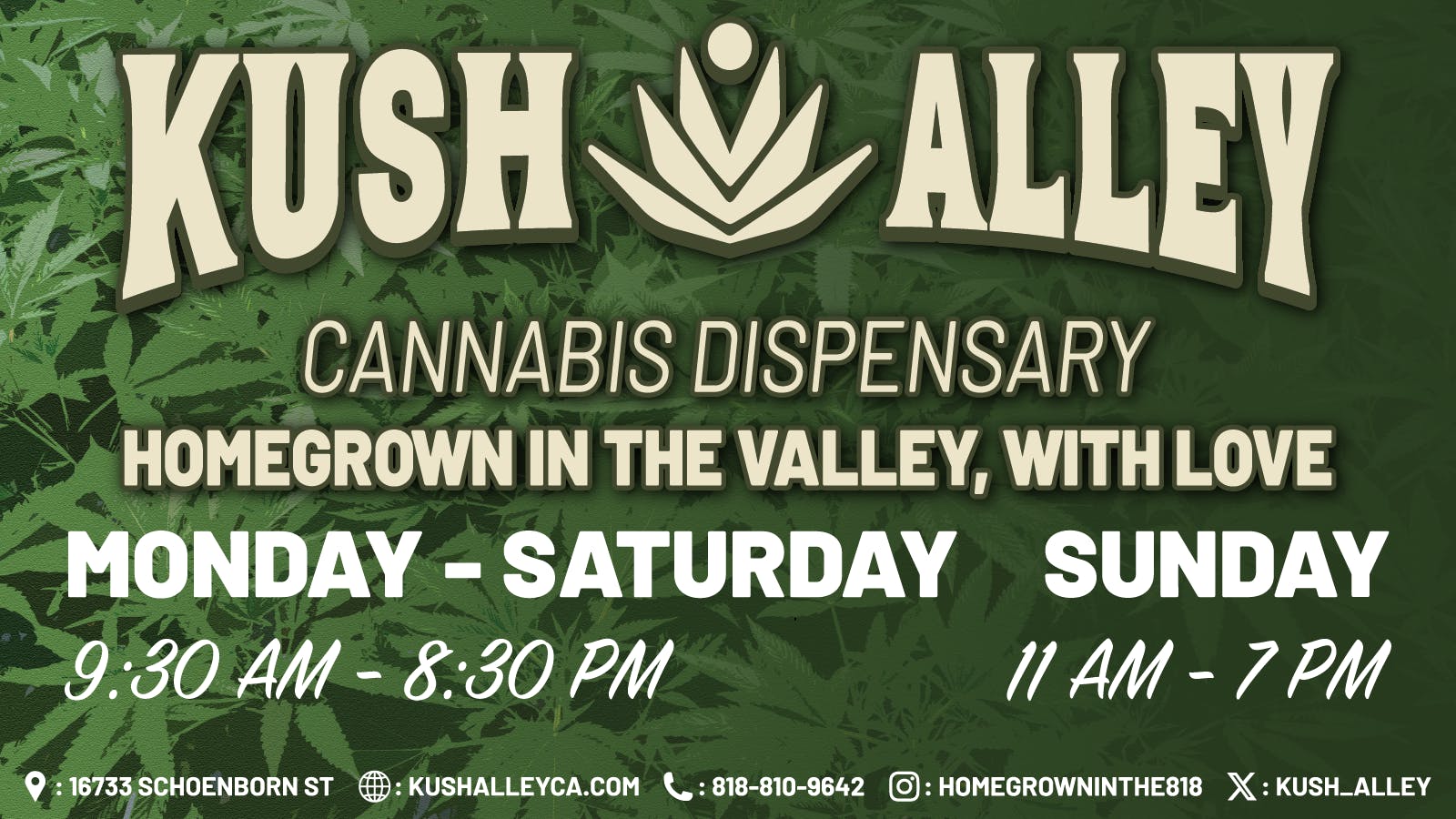 Kush Alley listing banner