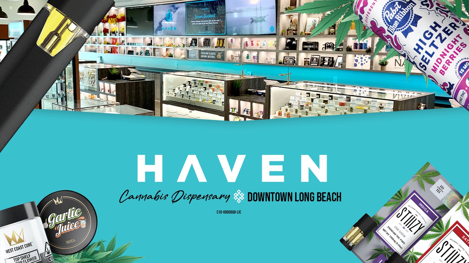 HAVEN Cannabis Marijuana and Weed Dispensary - Downtown Long Beach listing banner