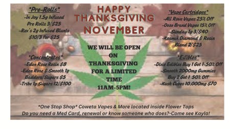 Flower Tops listing banner