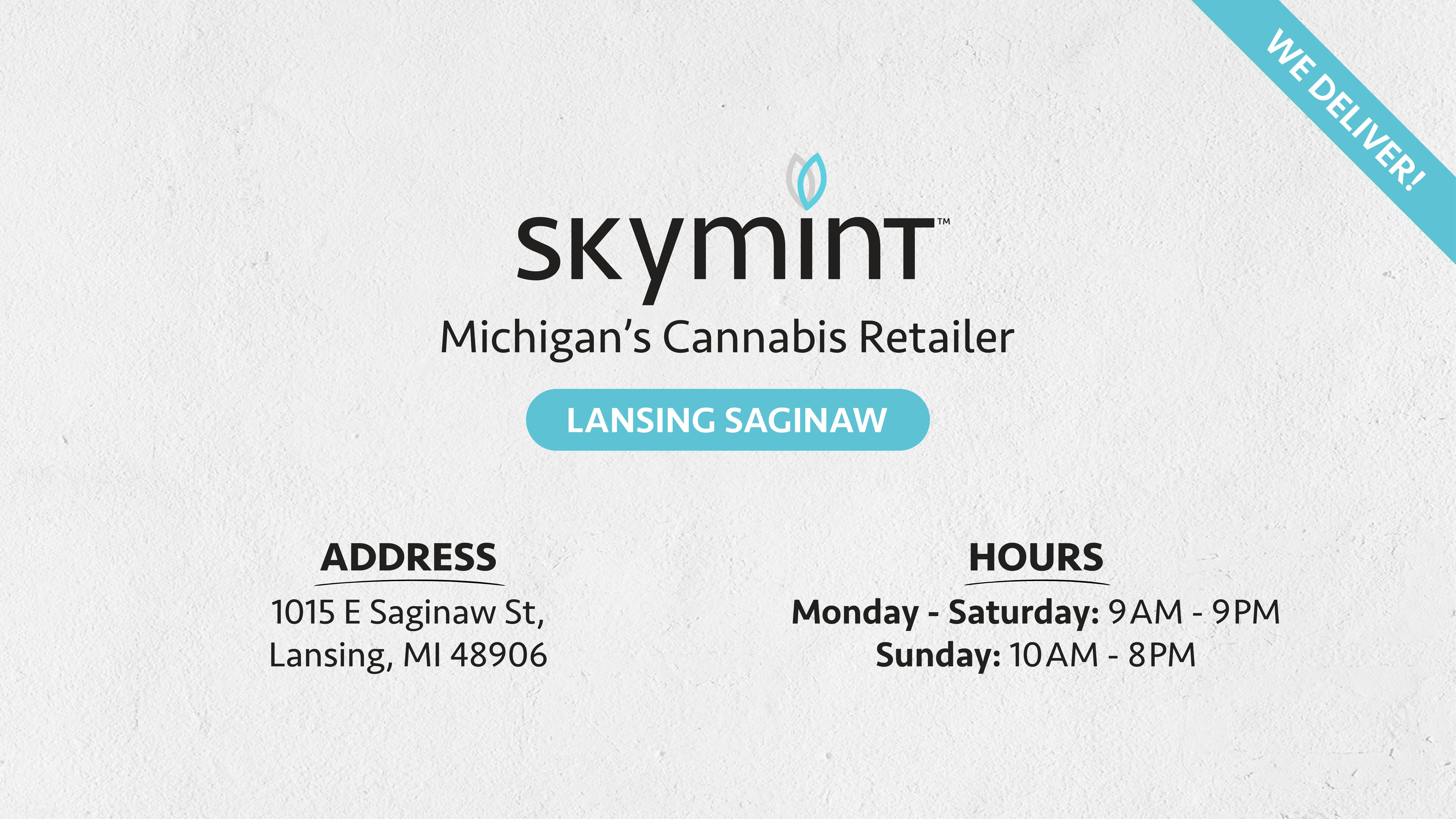 Skymint Lansing – Saginaw St. (Recreational) listing banner