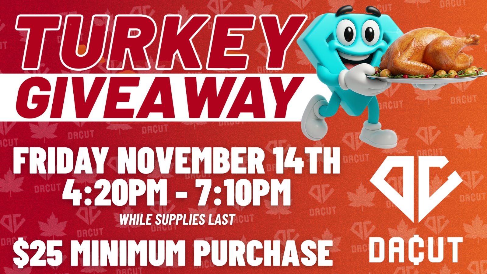 DACUT listing banner