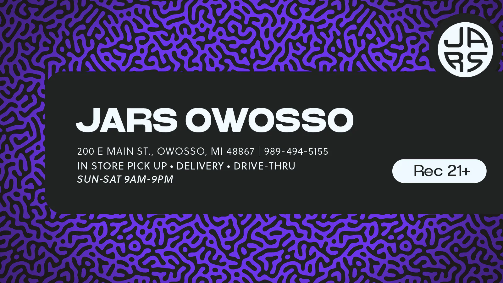 JARS Cannabis - Owosso listing banner