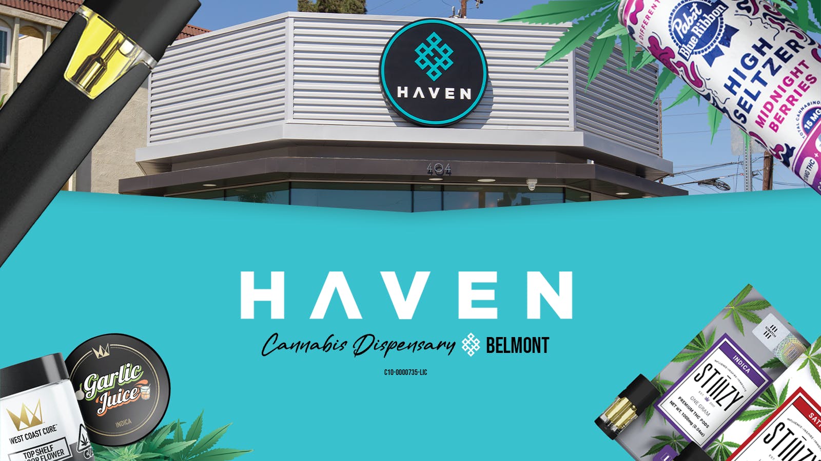 HAVEN Cannabis Marijuana and Weed Dispensary - Belmont listing banner