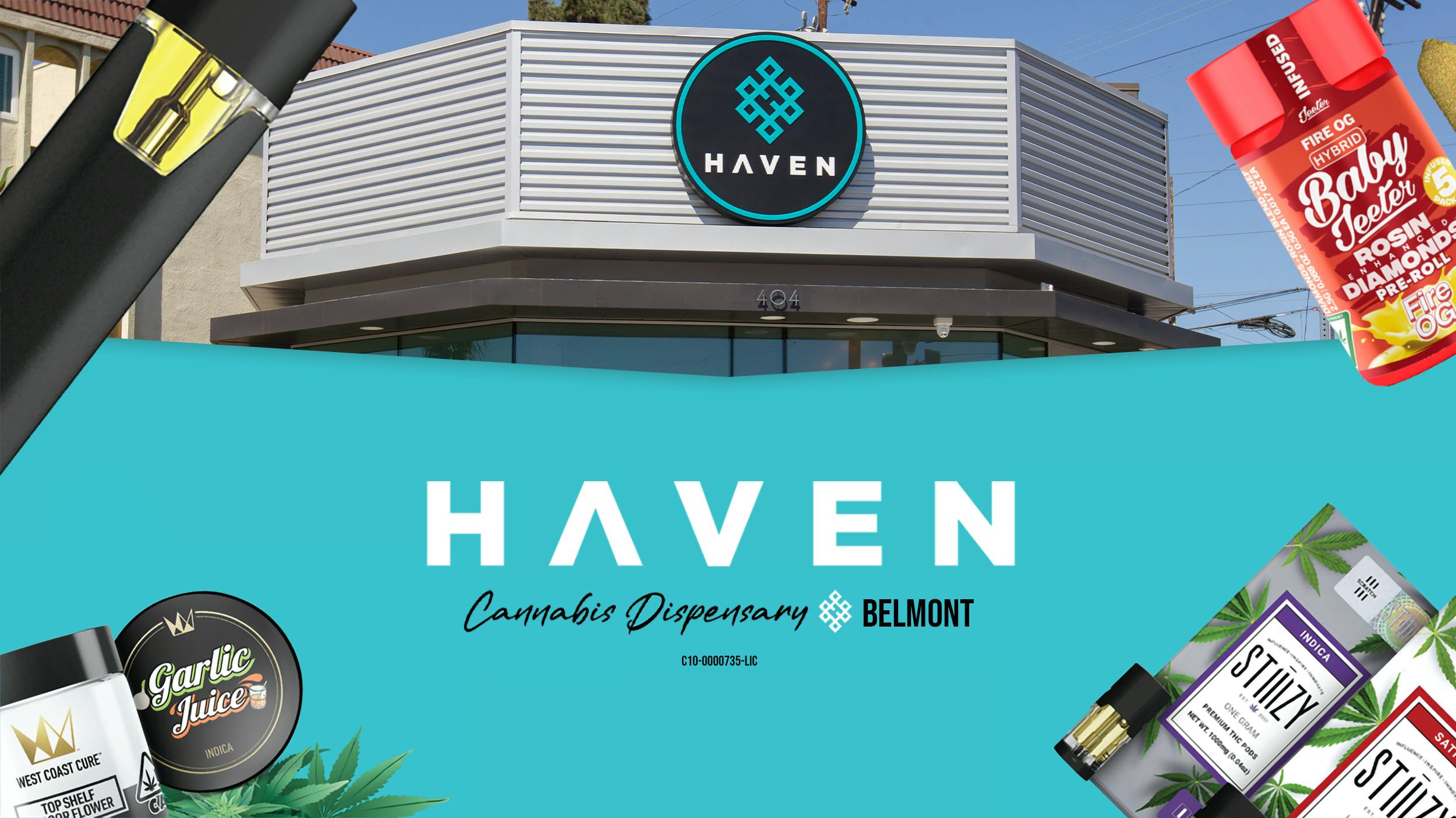 HAVEN Cannabis Marijuana and Weed Dispensary - Belmont listing banner