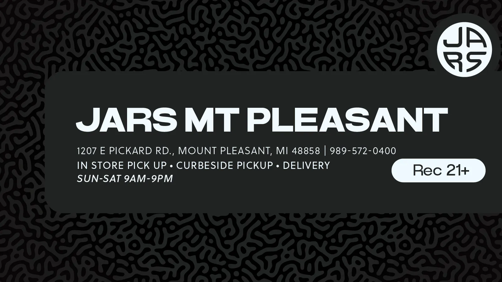 JARS Cannabis - Mt Pleasant listing banner