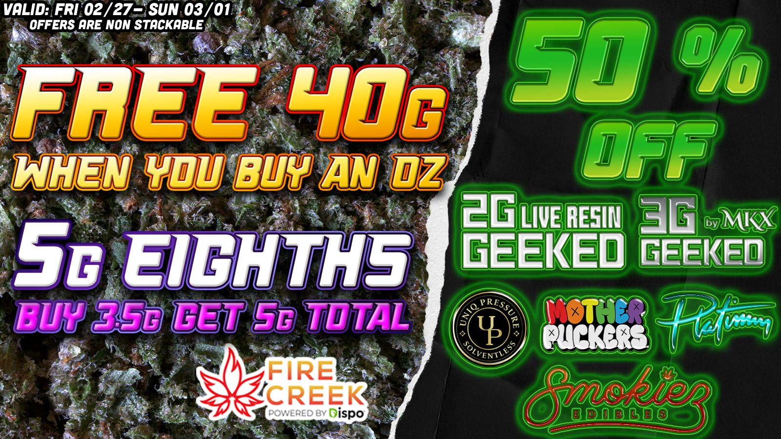 Fire Creek Battle Creek - Recreational listing banner