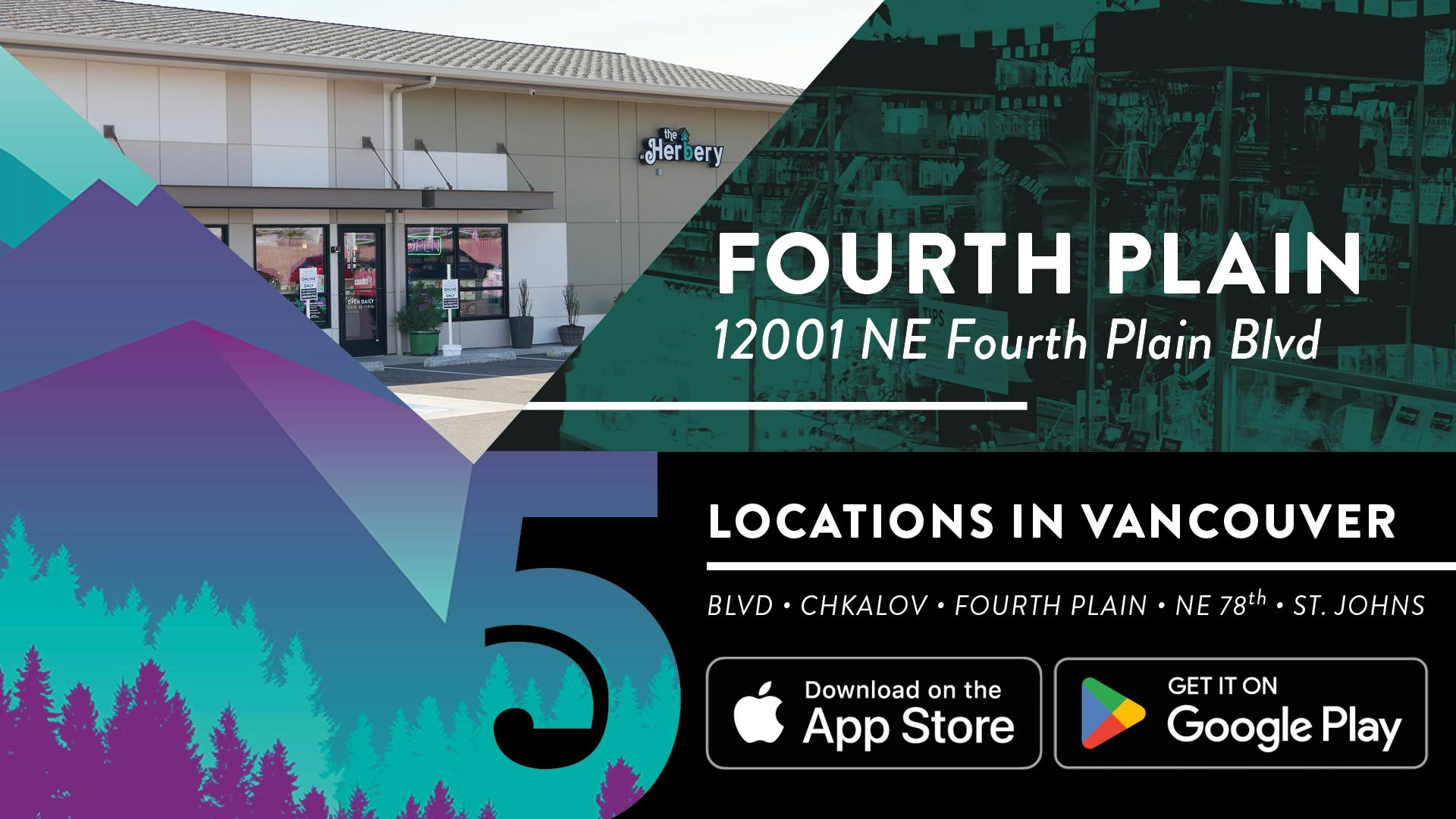 The Herbery Fourth Plain listing banner