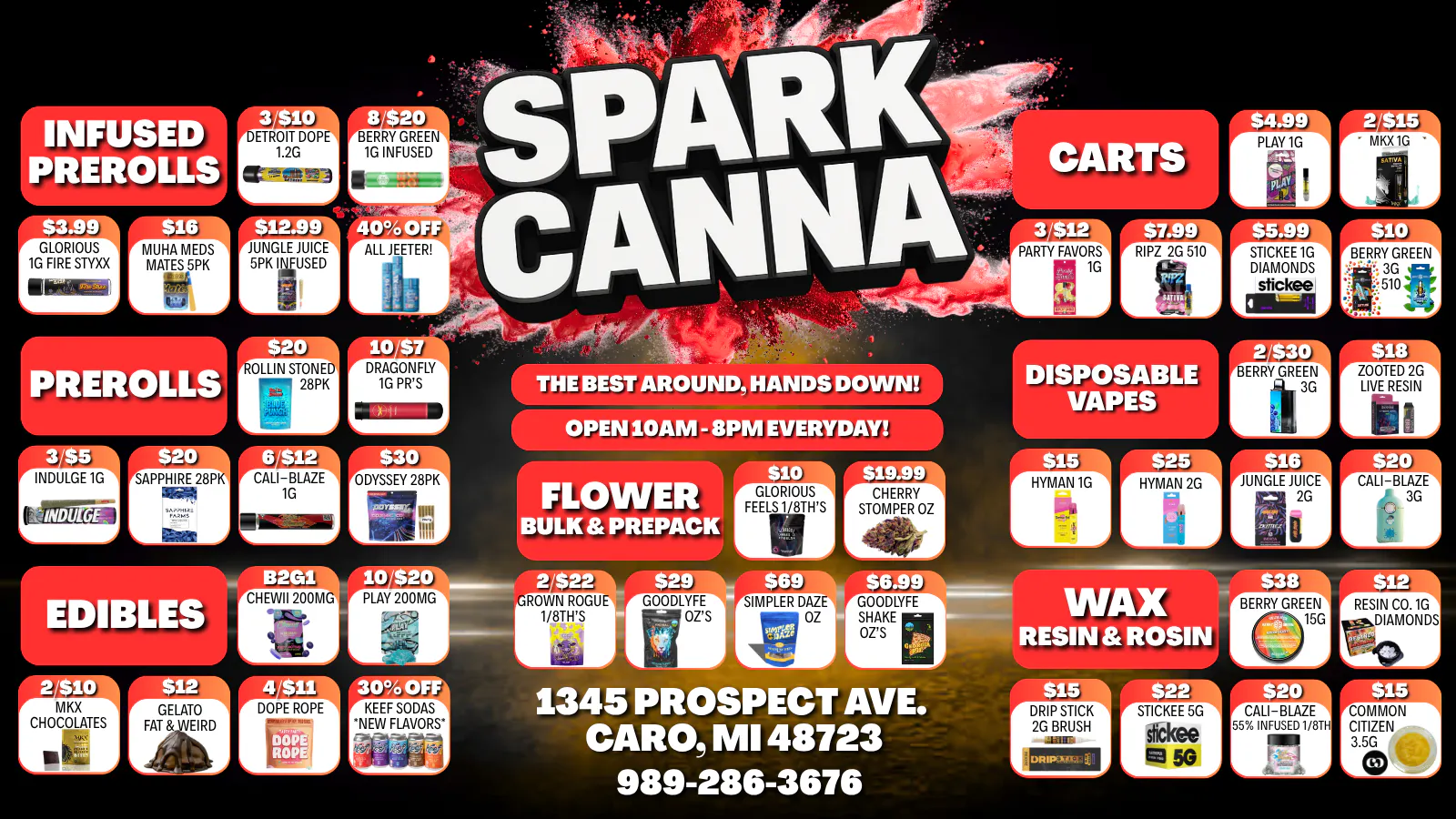 Spark Cannabis Co. listing banner