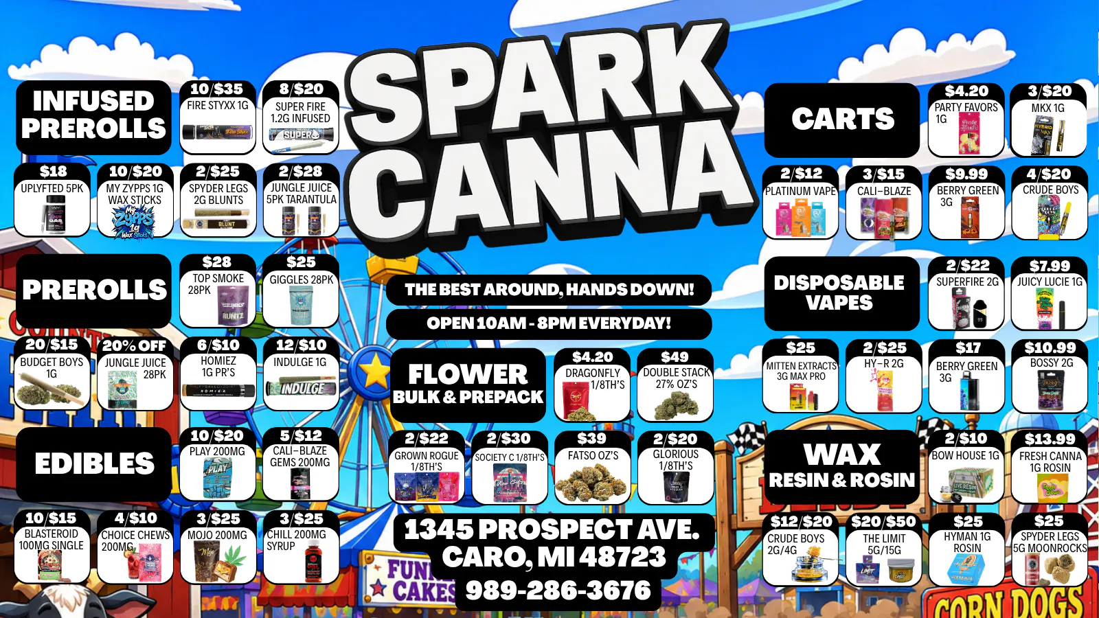 Spark Cannabis Co. listing banner