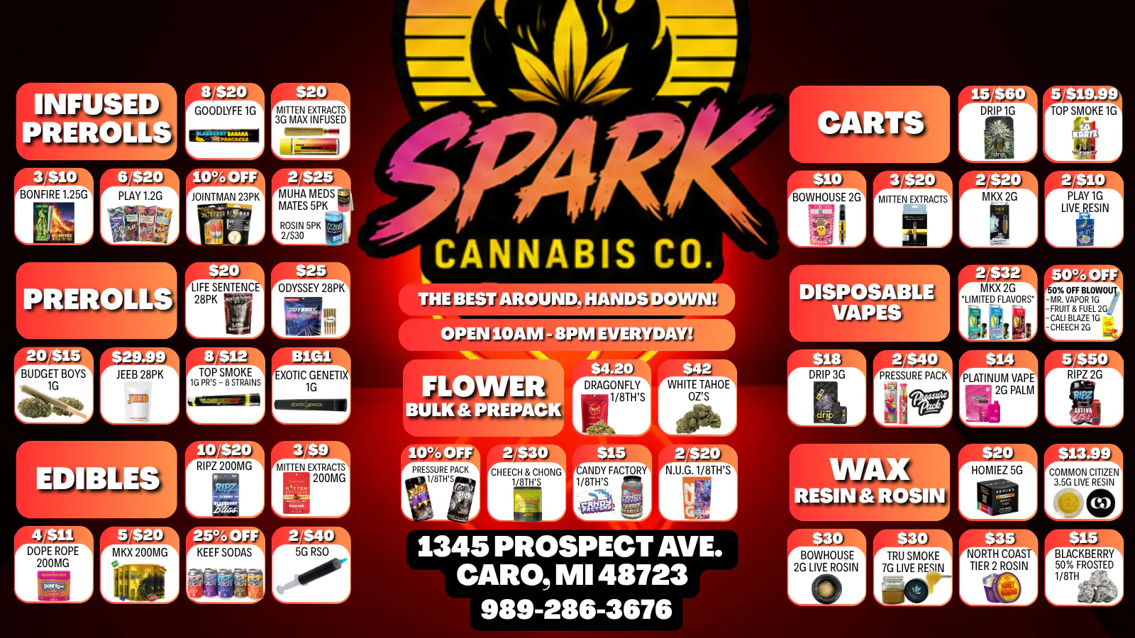 Spark Cannabis Co. listing banner