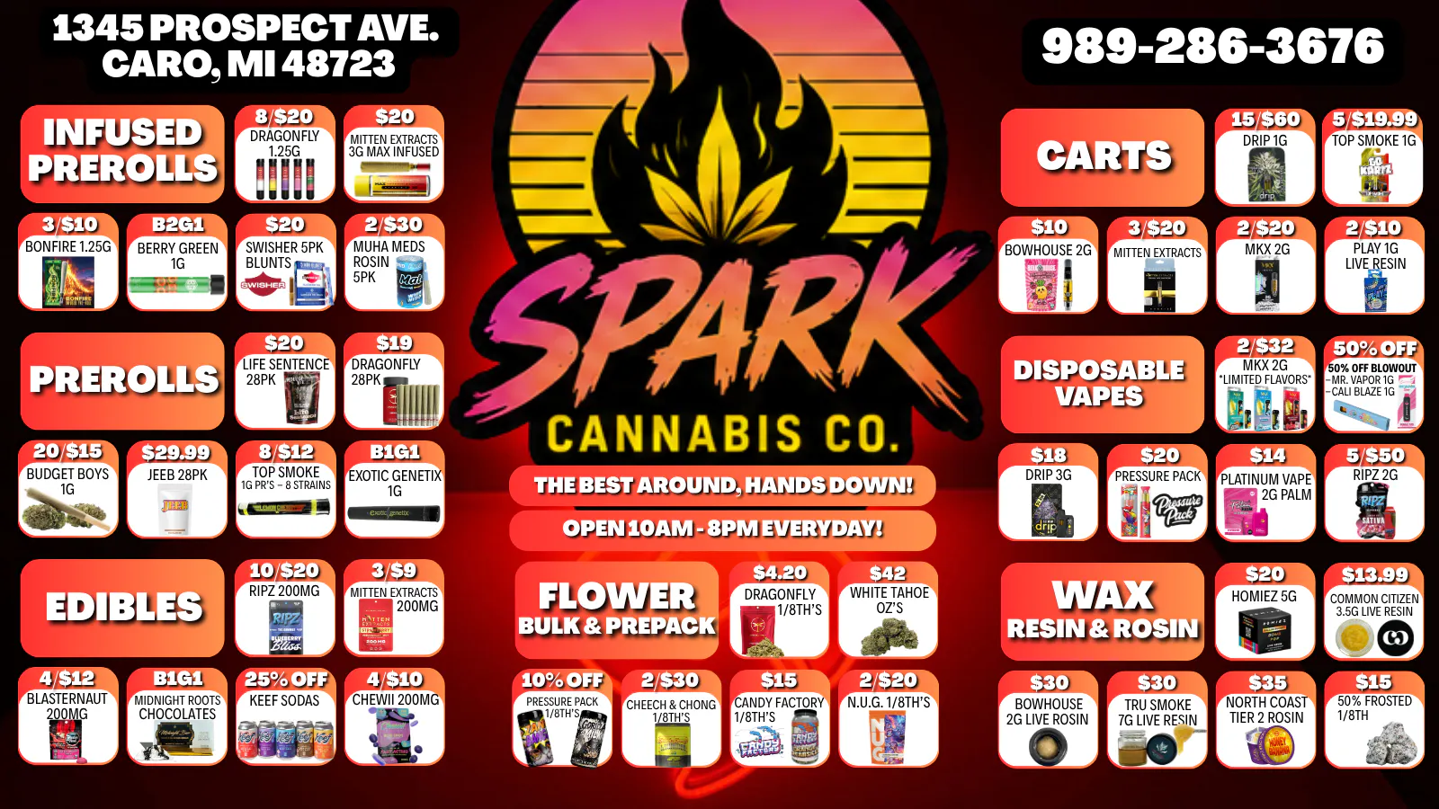Spark Cannabis Co. listing banner