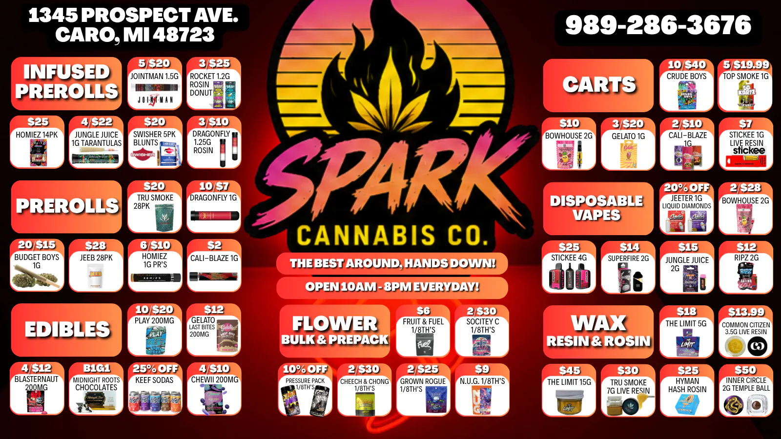 Spark Cannabis Co. listing banner
