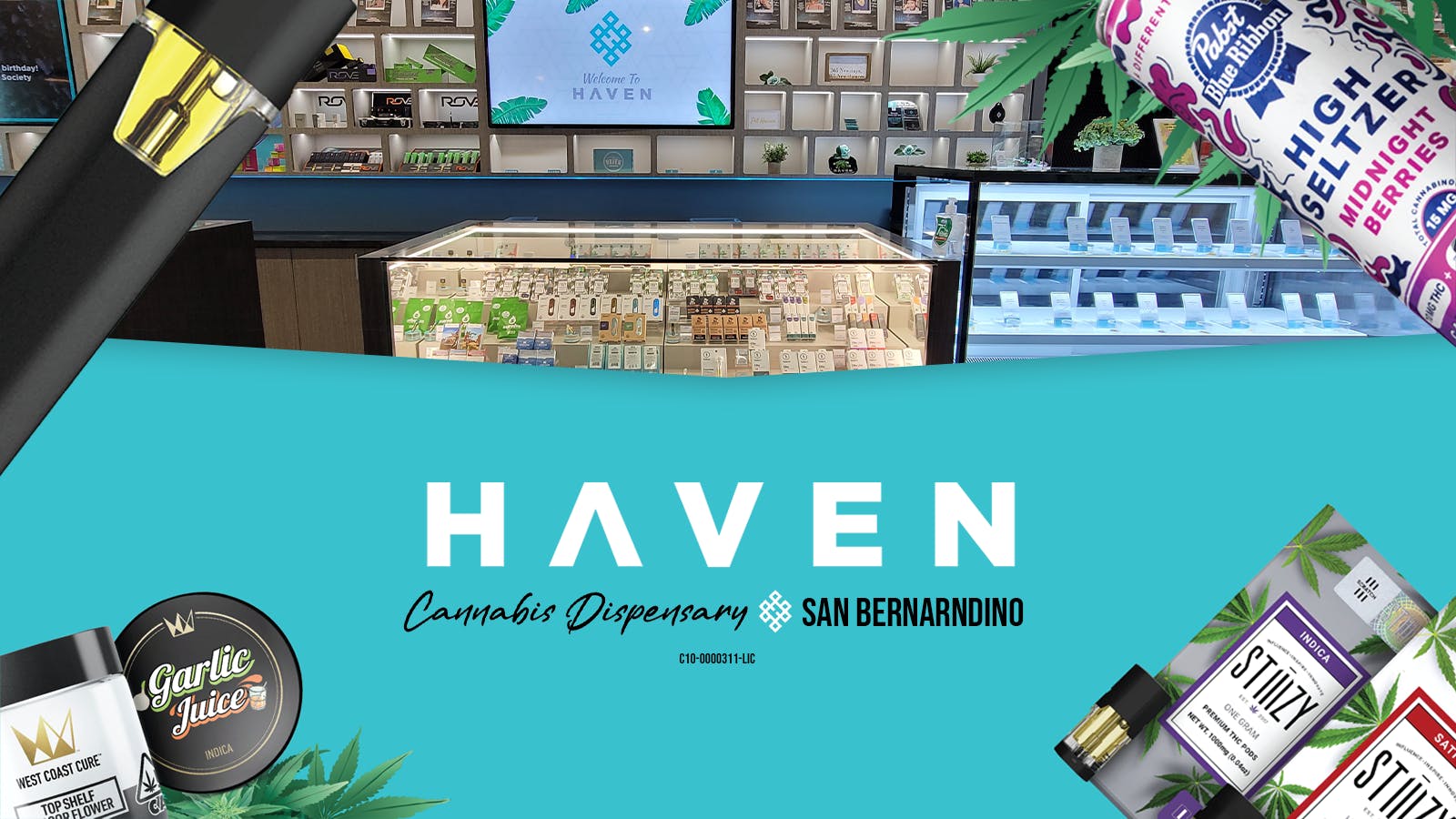 HAVEN Cannabis Marijuana and Weed Dispensary - San Bernardino listing banner