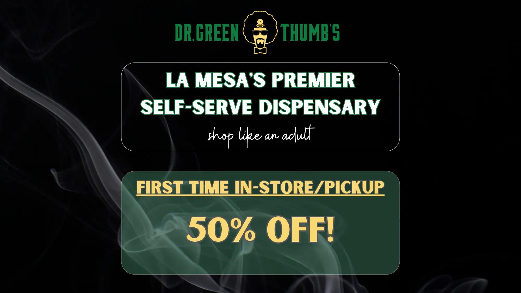 Dr Greenthumb's San Diego listing banner