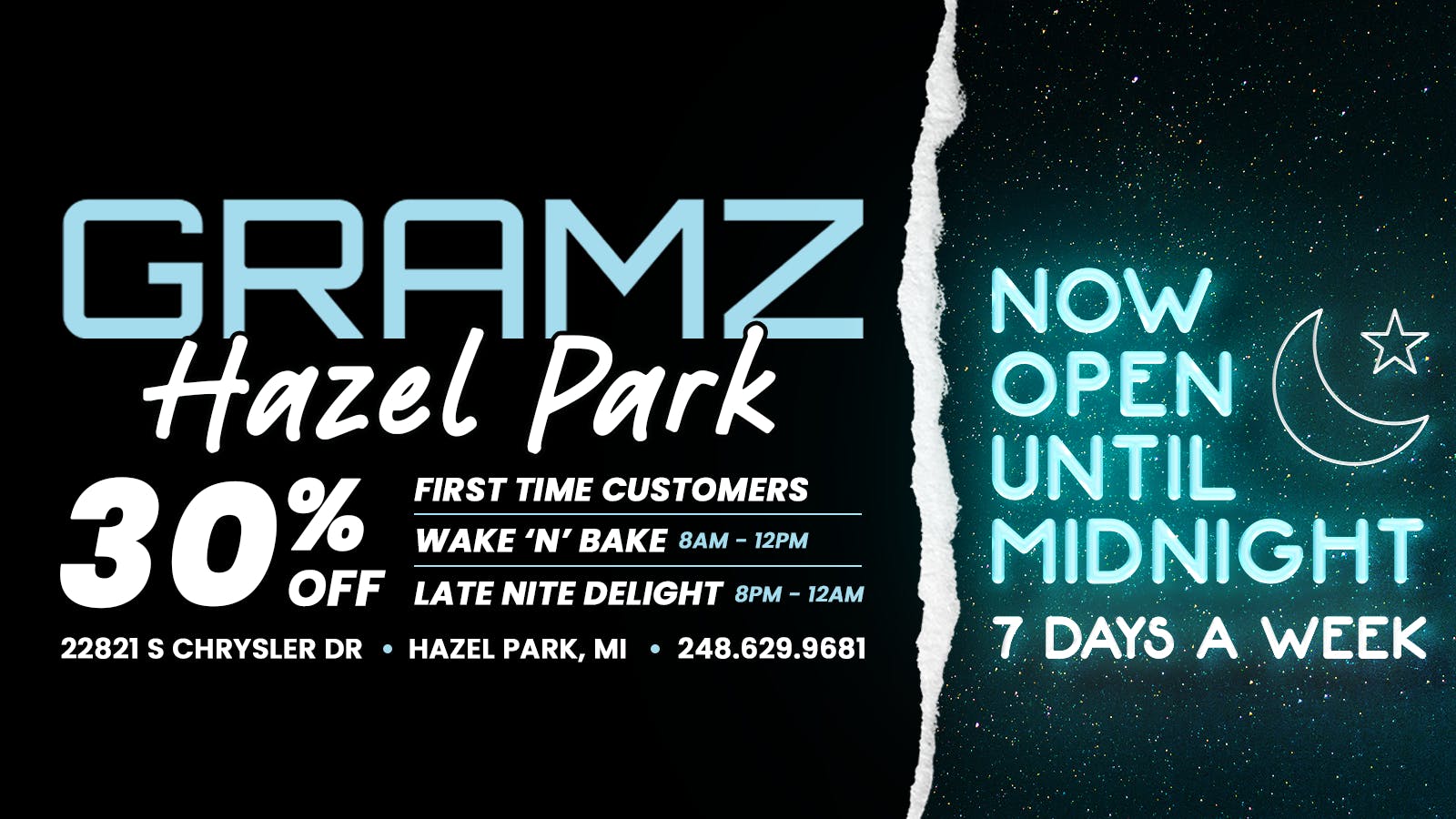 Gramz Cannabis - Hazel Park listing banner