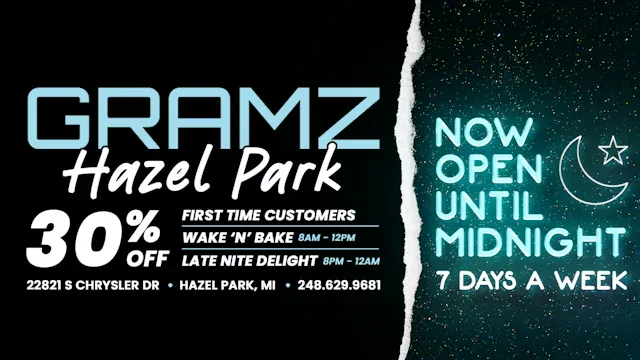Gramz Cannabis - Hazel Park listing banner