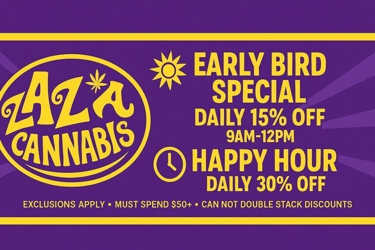 Zaza Cannabis Co listing banner