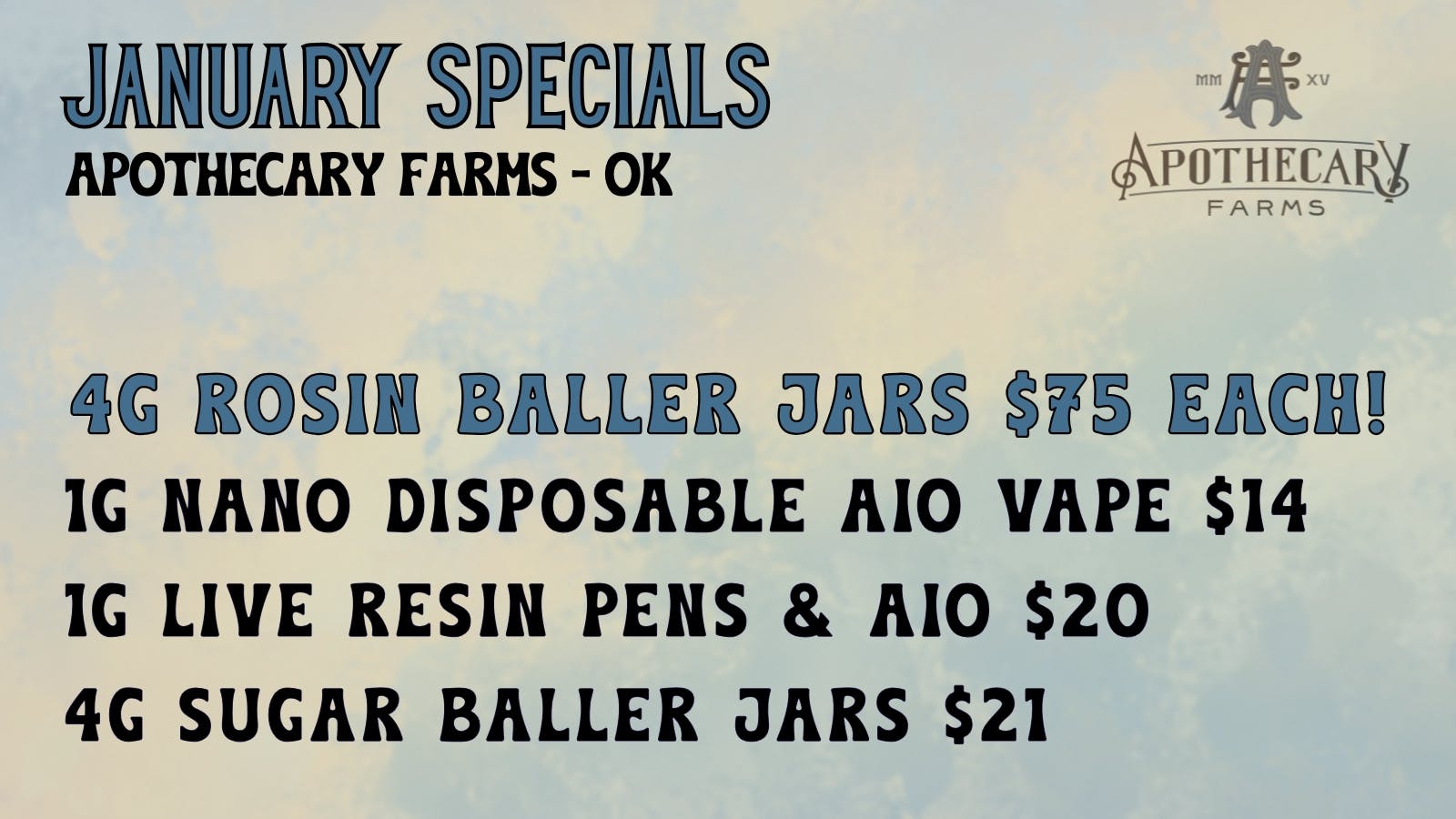 Apothecary Farms - Tulsa listing banner
