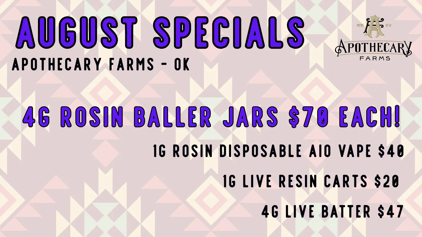 Apothecary Farms - Tulsa listing banner