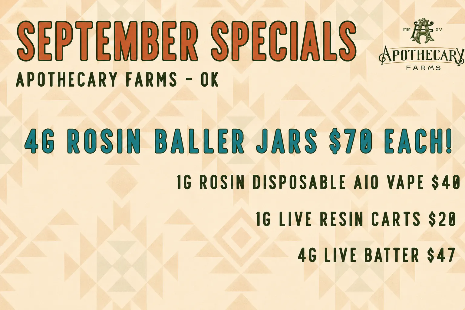 Apothecary Farms - Tulsa listing banner
