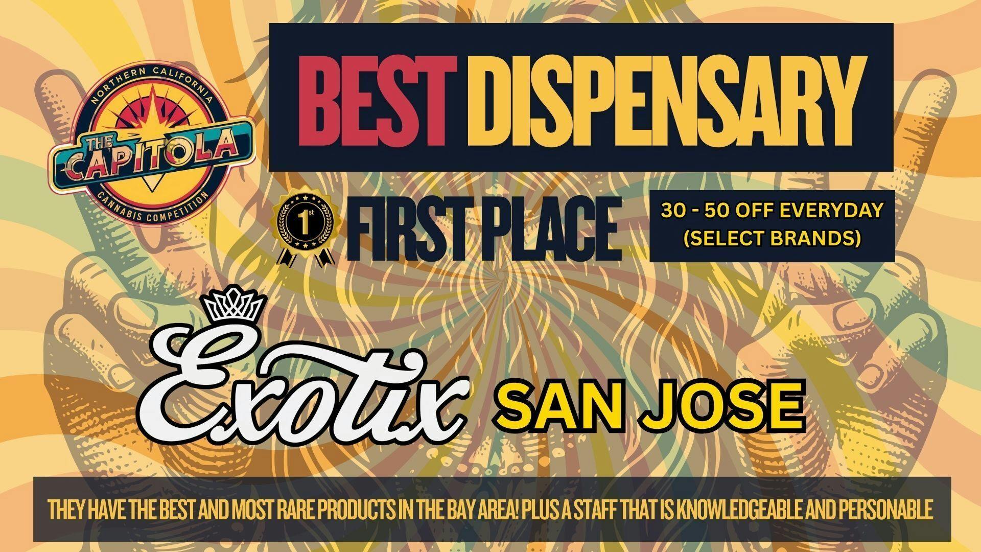 Exotix Weed Dispensary San Jose listing banner