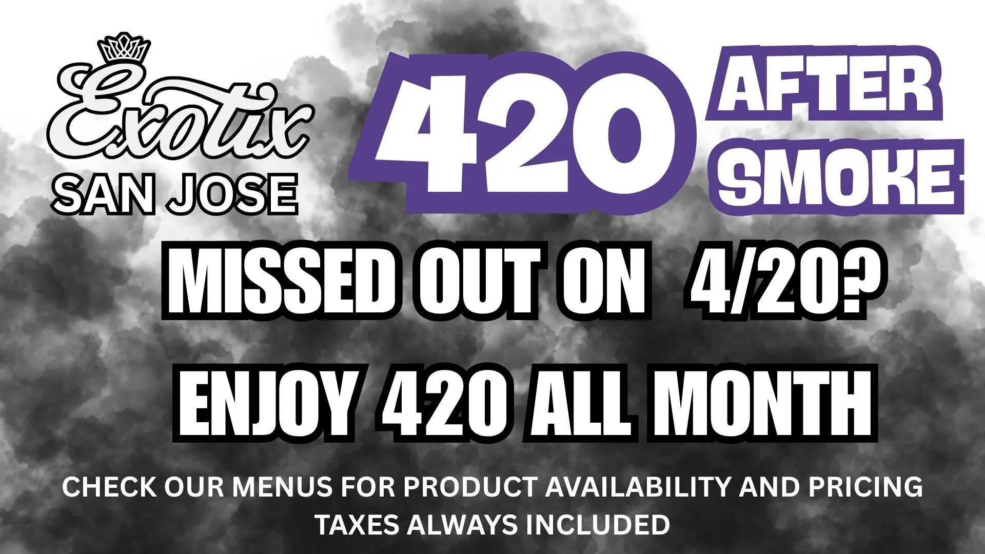 Exotix Weed Dispensary San Jose listing banner